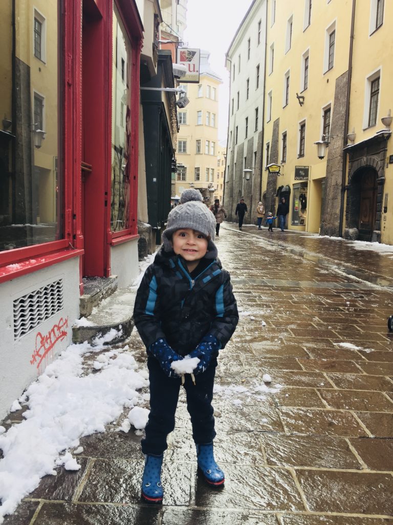 Playing in Snow