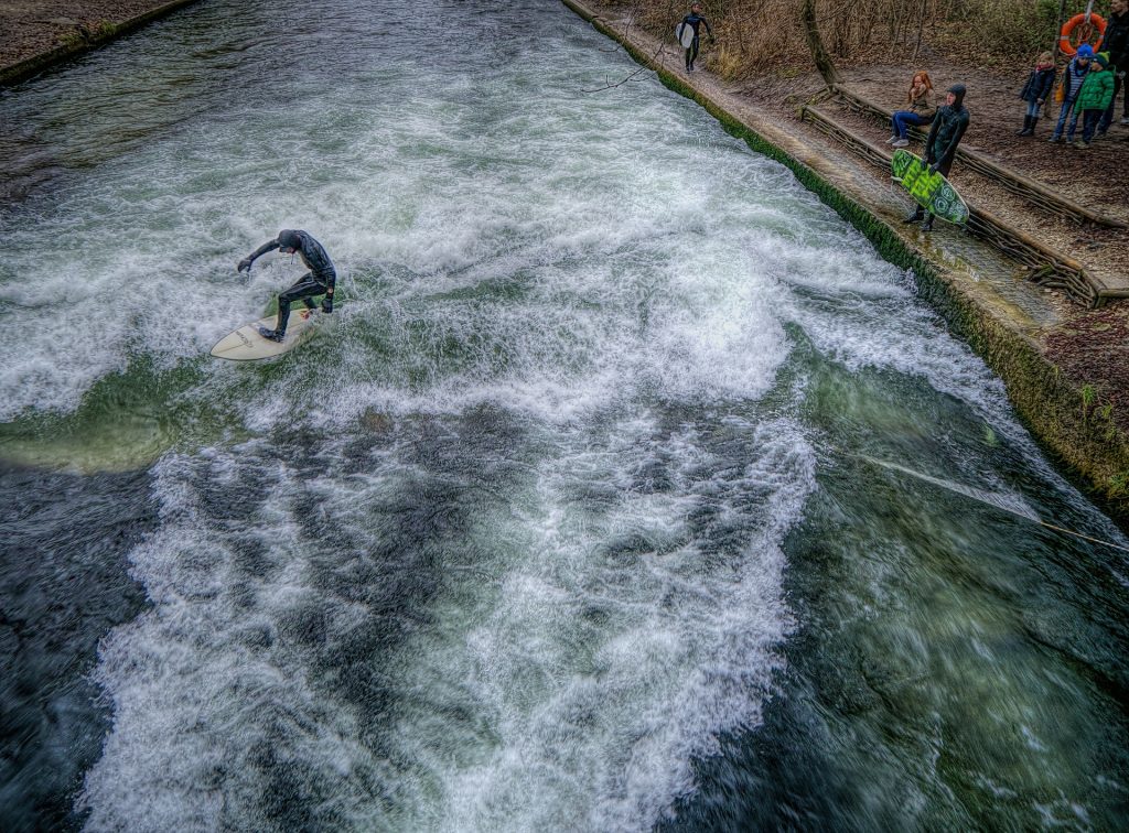 Eisbach River in the English Garden