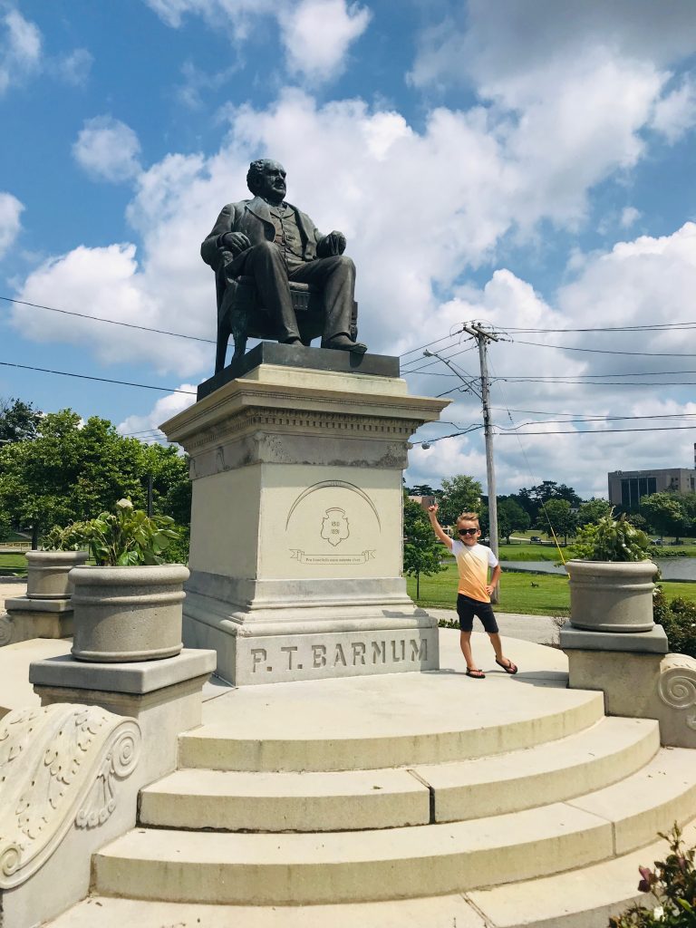 Statue of P.T. Barnum at Seaside Park