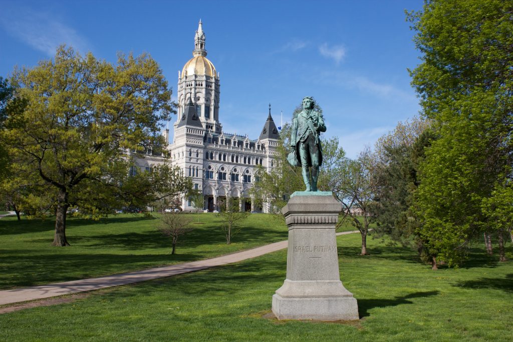 Bushnell Park in Hartford Connecticut