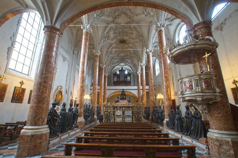 Hofkirche Tomb and Statues in Innsbruck